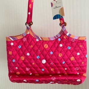 Silk Vera Bradley purse &wallet! Kimberly Hibiscus